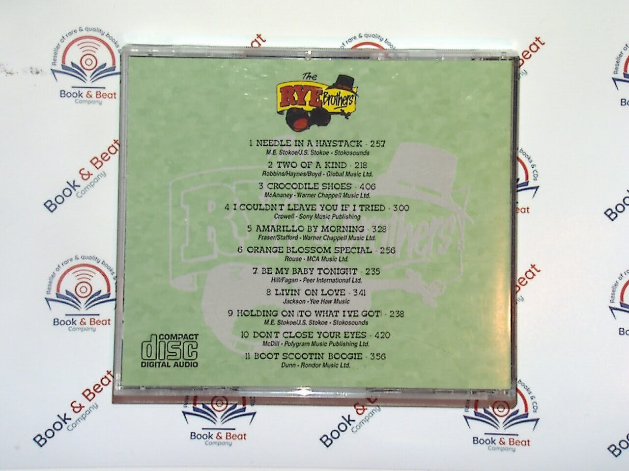 The Rye Brothers, Needle In A Haystack, CD, Country rock, Bookandbeat.com, Americana, Southern rock, Modern country, Guitar-driven, Melodic, Storytelling, Catchy tunes, Upbeat, Folk influence, Contemporary, Band, Heartfelt, Traditional, Rock fans, Emotional lyrics, Acoustic, Music enthusiasts,