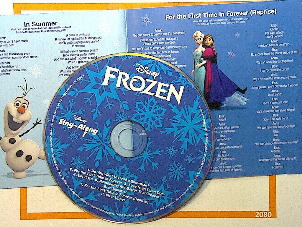Frozen Sing-Along, Disney Frozen, Disney Songs, Let It Go, Idina Menzel, Disney Music CD, Sing-Along Songs, Family Music, Frozen Soundtrack, Kids Disney Songs, Olaf Songs, Princess Elsa, Anna and Elsa, Musical Adventure, bookandbeat.com,