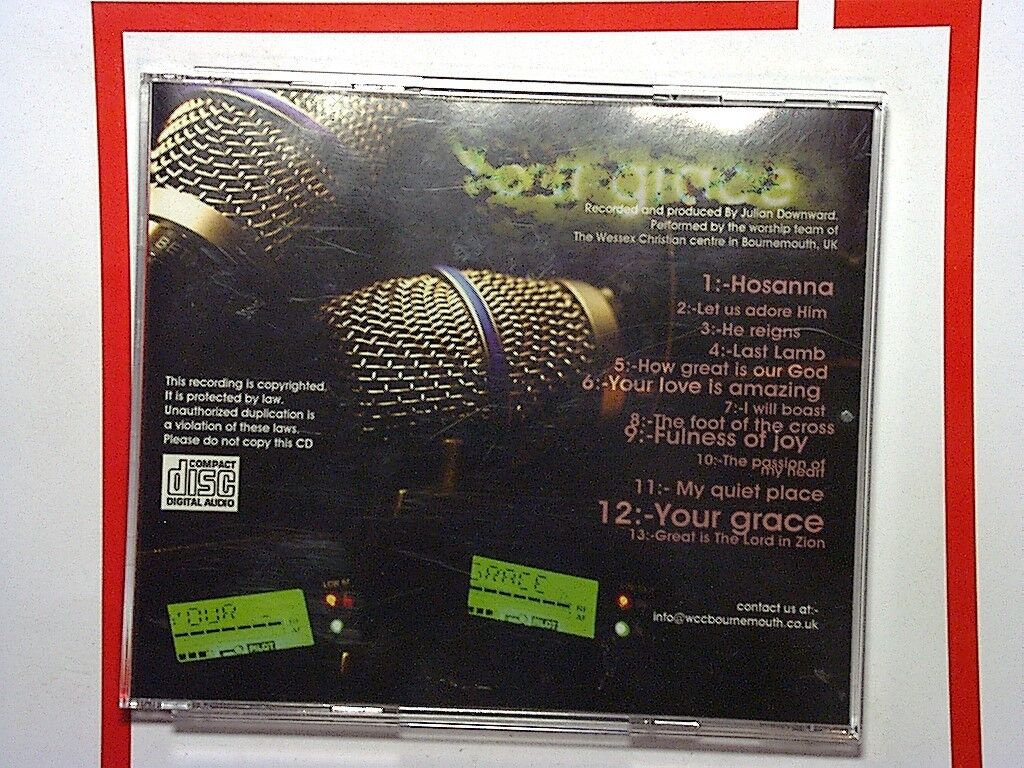 Wessex Christian Centre, Your Grace, Worship music, CD, Christian music, Bookandbeat.com, Inspirational, Faith-based, Praise and worship, Uplifting, Religious, Devotional, Church music, Gospel, Worship songs, Contemporary Christian, Hymns, Spiritual, Uplifting worship, Community worship, Sacred music,