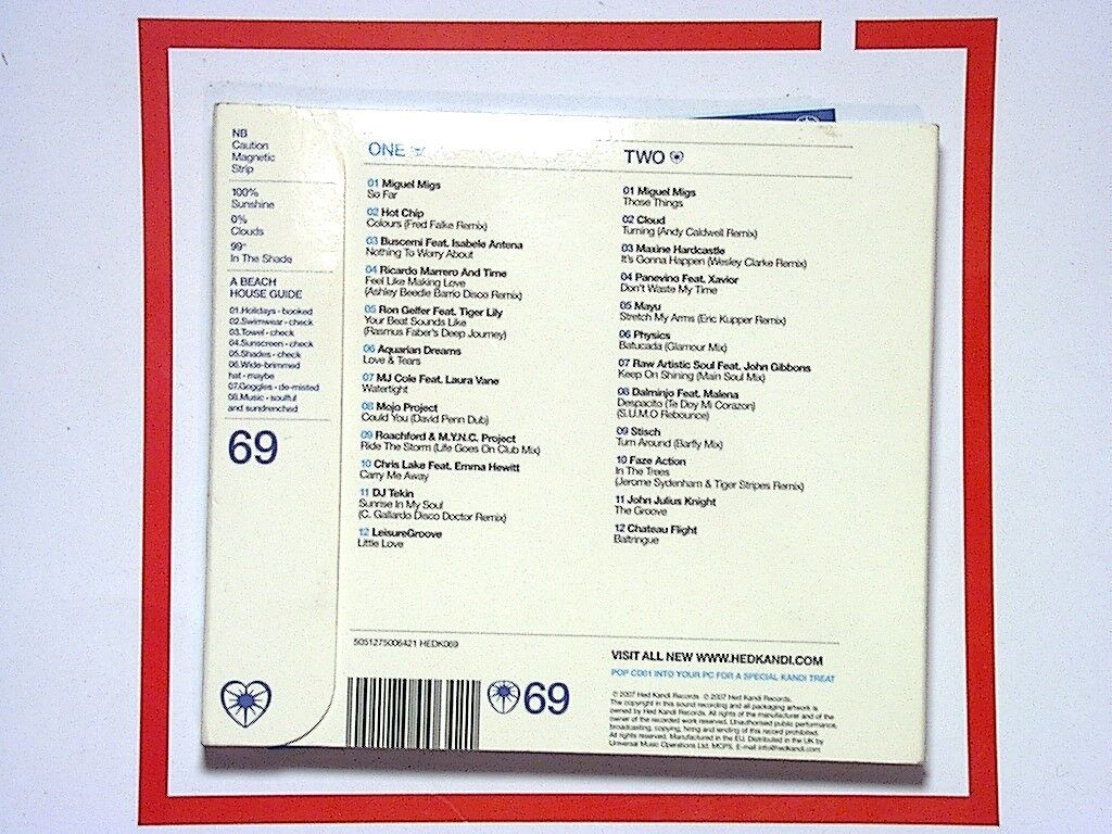 Various Artists - Hed Kandi (Beach House [2007] 2CD Mint