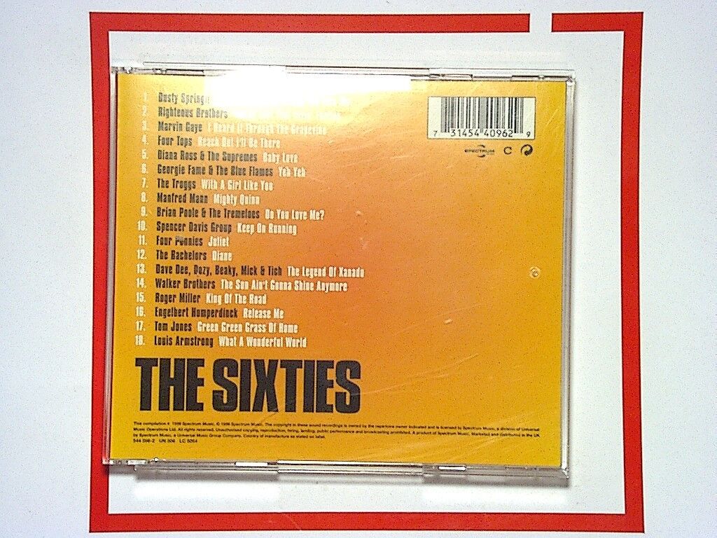 Various Artists - Number Ones of the Sixties (1999) CD Mint