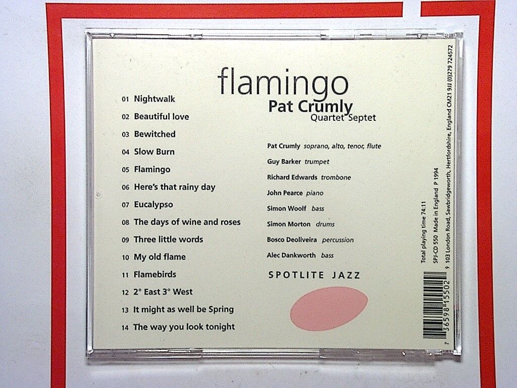 Pat Crumly - Flamingo (1994) CD Mint