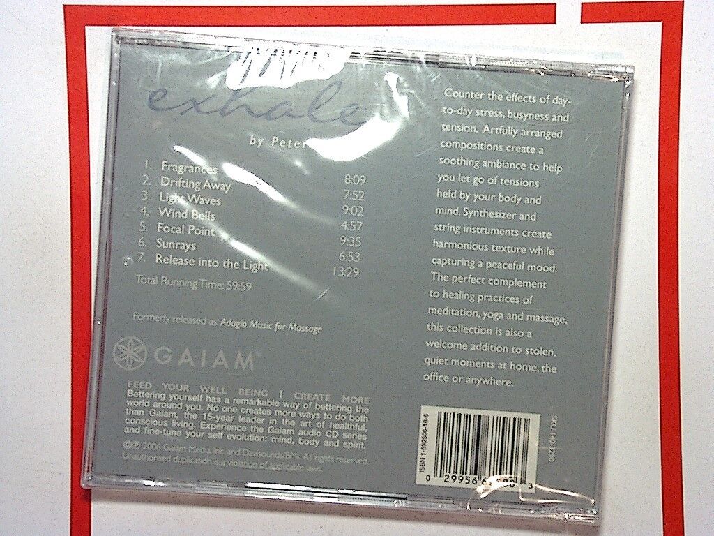 Peter Davison	Exhale CD New & Factory Sealed
