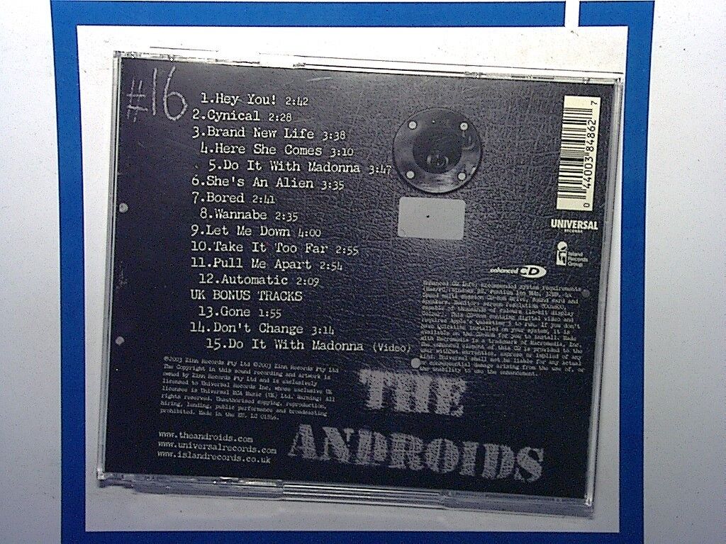 The Androids - Androids (2003) Special edition Cd Mint