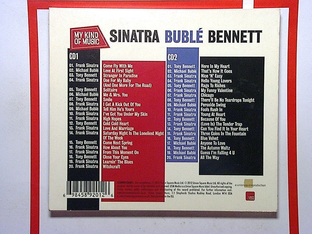 Sinatra Buble & Bennett - My Kind Of Music Cd Mint