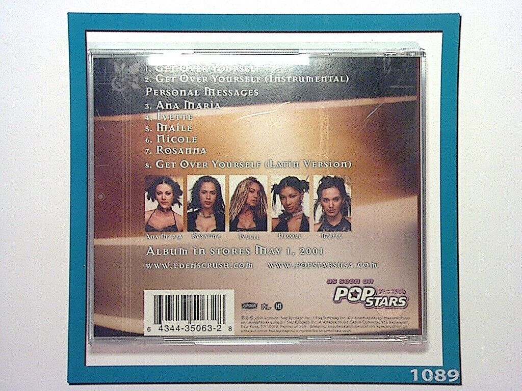 Popstars, Eden's Crush	Get Over Yourself CD Mint (Gift Option)*