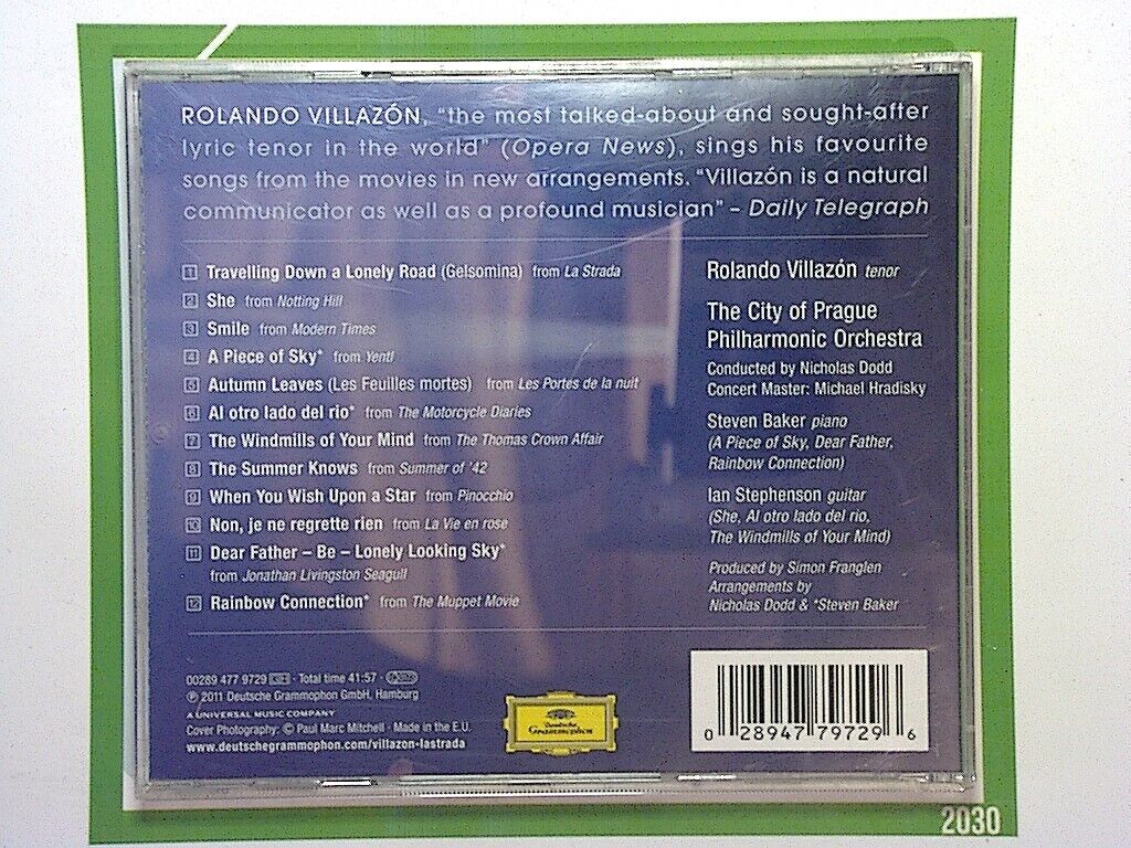 Rolando Villazon	La Strada - Songs From The Movies CD mint