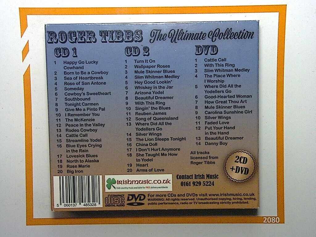 Roger Tibbs	The Ultimate Collection 2CD & DVD Like New