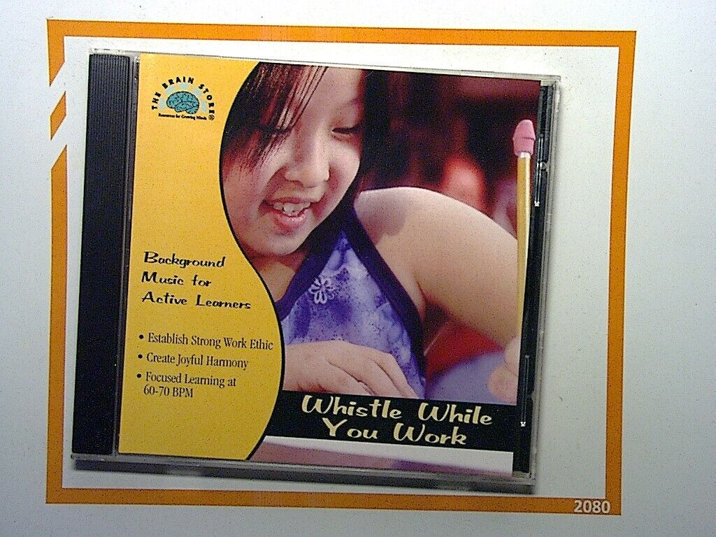 THE BRAIN STORE Whistle While You Work: Stay Focused CD Mint