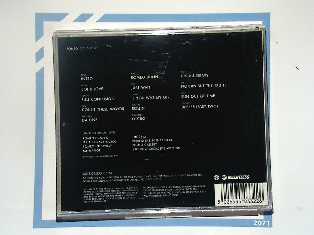 Romeo	Solid Love [CD + DVD] Mint