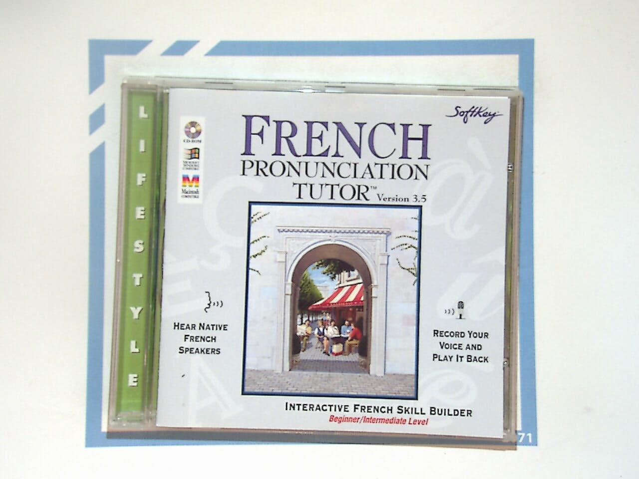 Softkey French Pronunciation Tutor 3.5 CD-Rom Mint