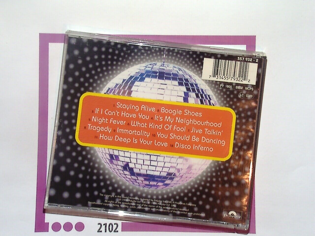 Saturday Night Fever: Original Cast Recording CD VGC