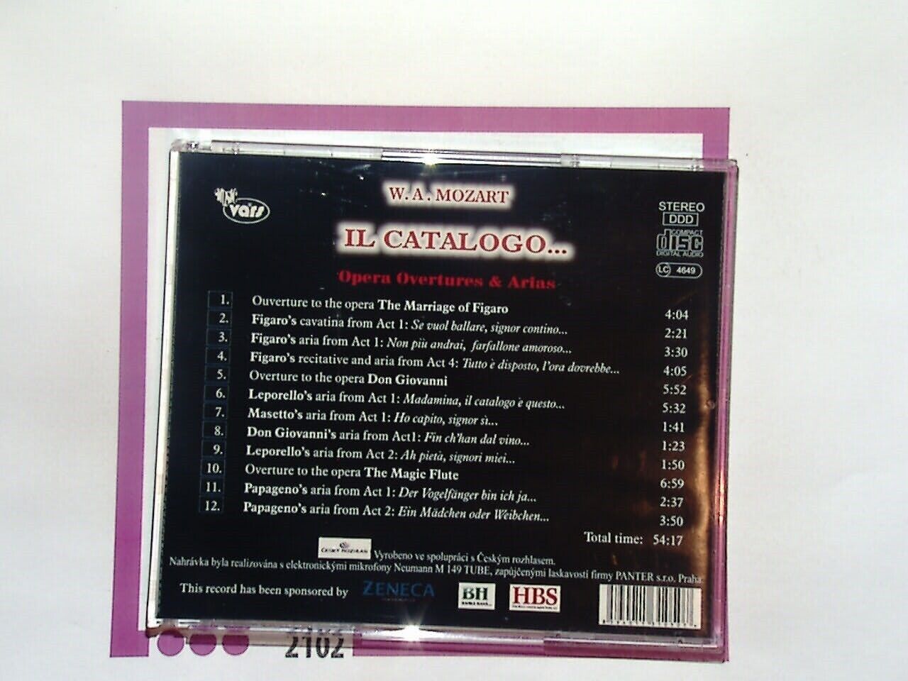 Prague Radio Symphony Orchestra	Il Catalogo.. Opera Overtures & Arias CD Nr Mint