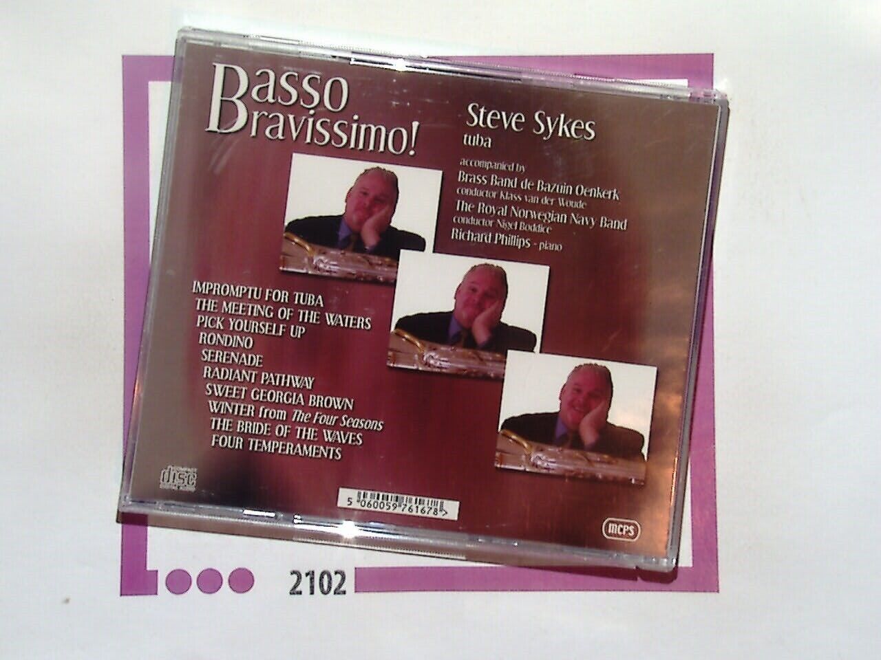 Steve Sykes	Brasso Bravissimo! Tuba CD VGC