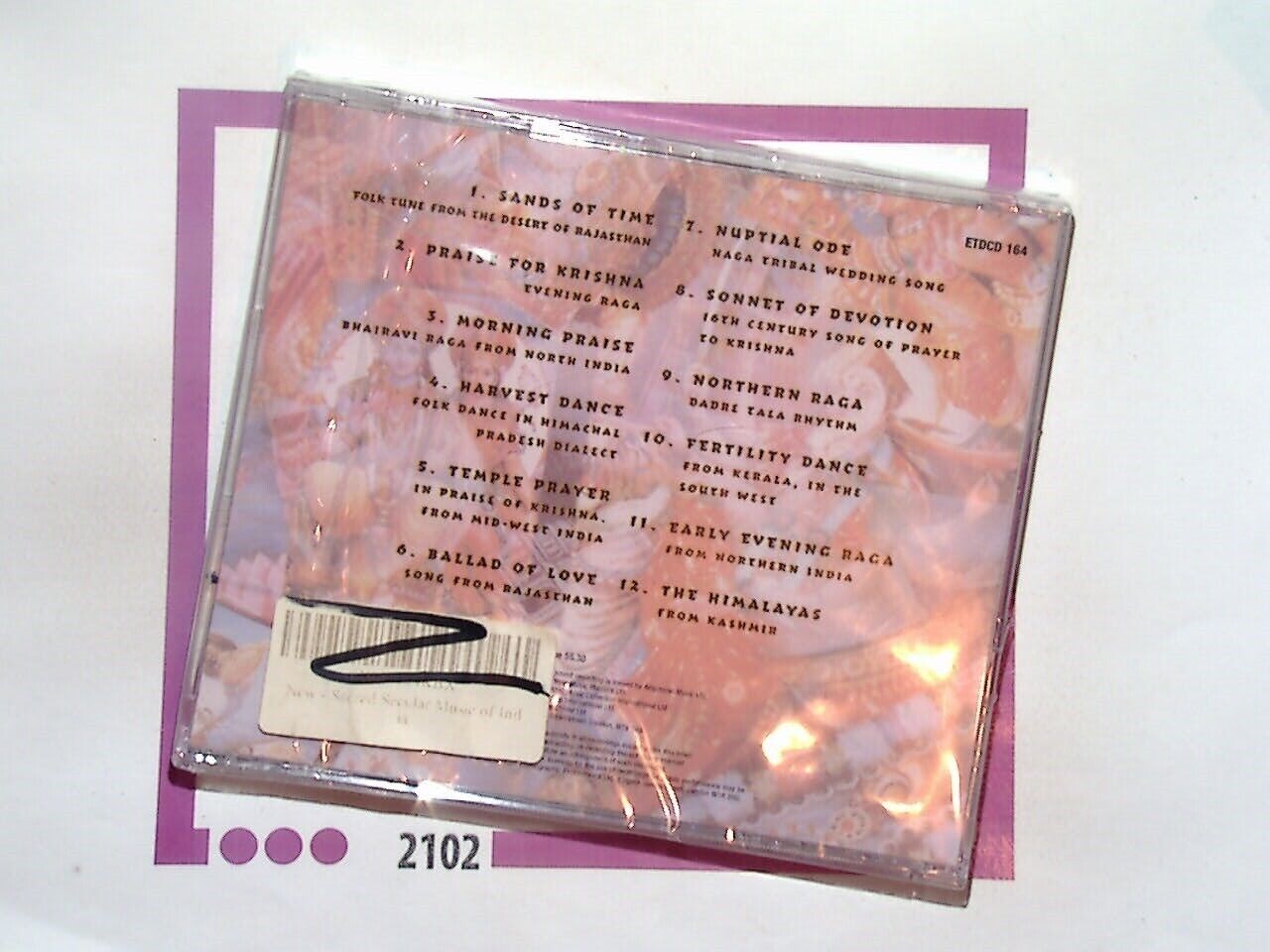 Sacred And Secular Music From India CD	 New & Sealed