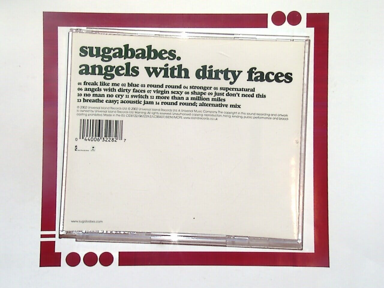 Sugababes	Angels With Dirty Faces  CD VGC