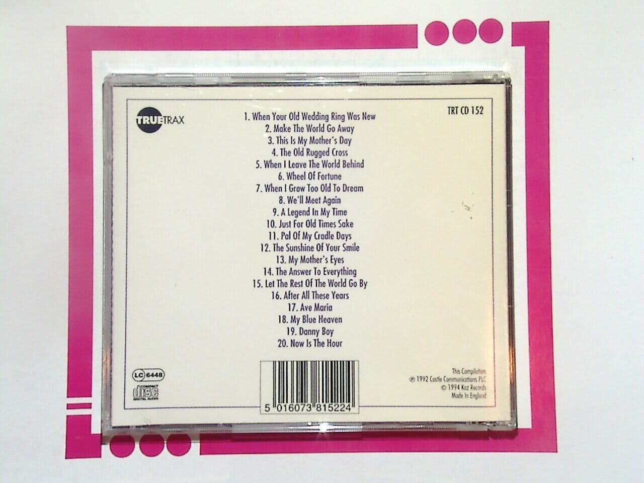 Rose Marie - When Your Old Wedding Ring CD Mint