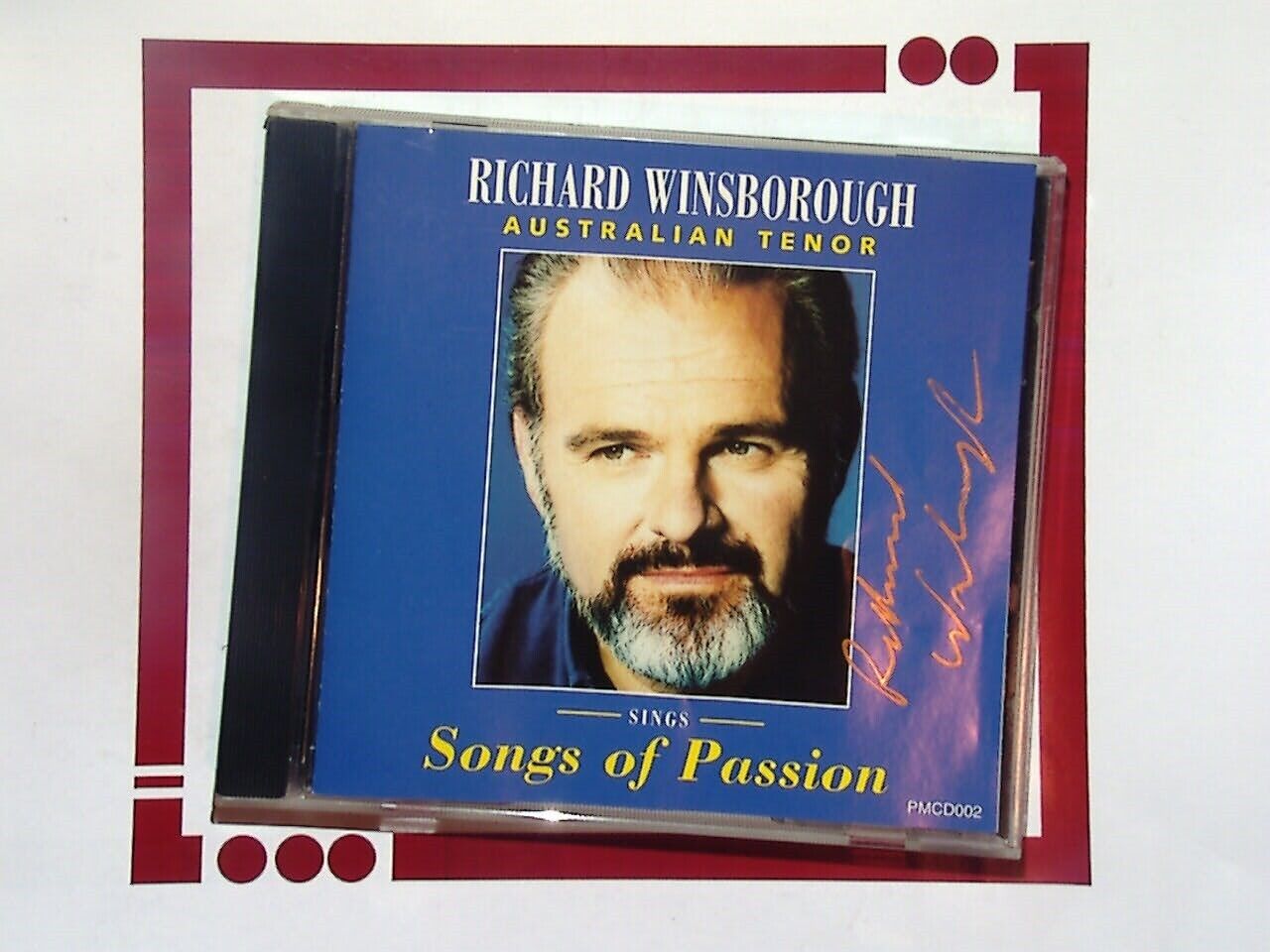 Richard Winsborough	Sings Songs of Passion CD VGC Signed No attribution