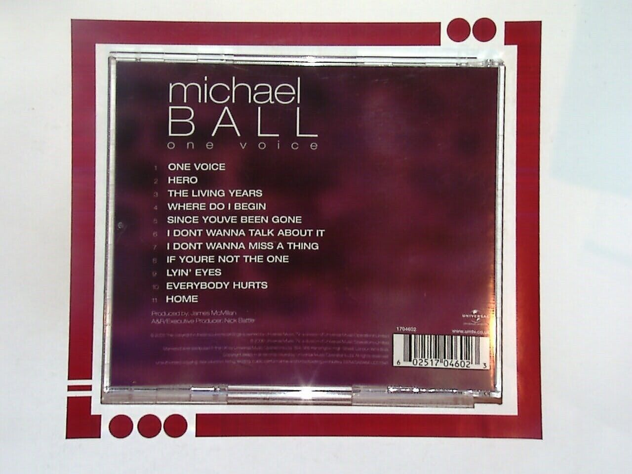 Michael Ball	One Voice CD Nr Mint