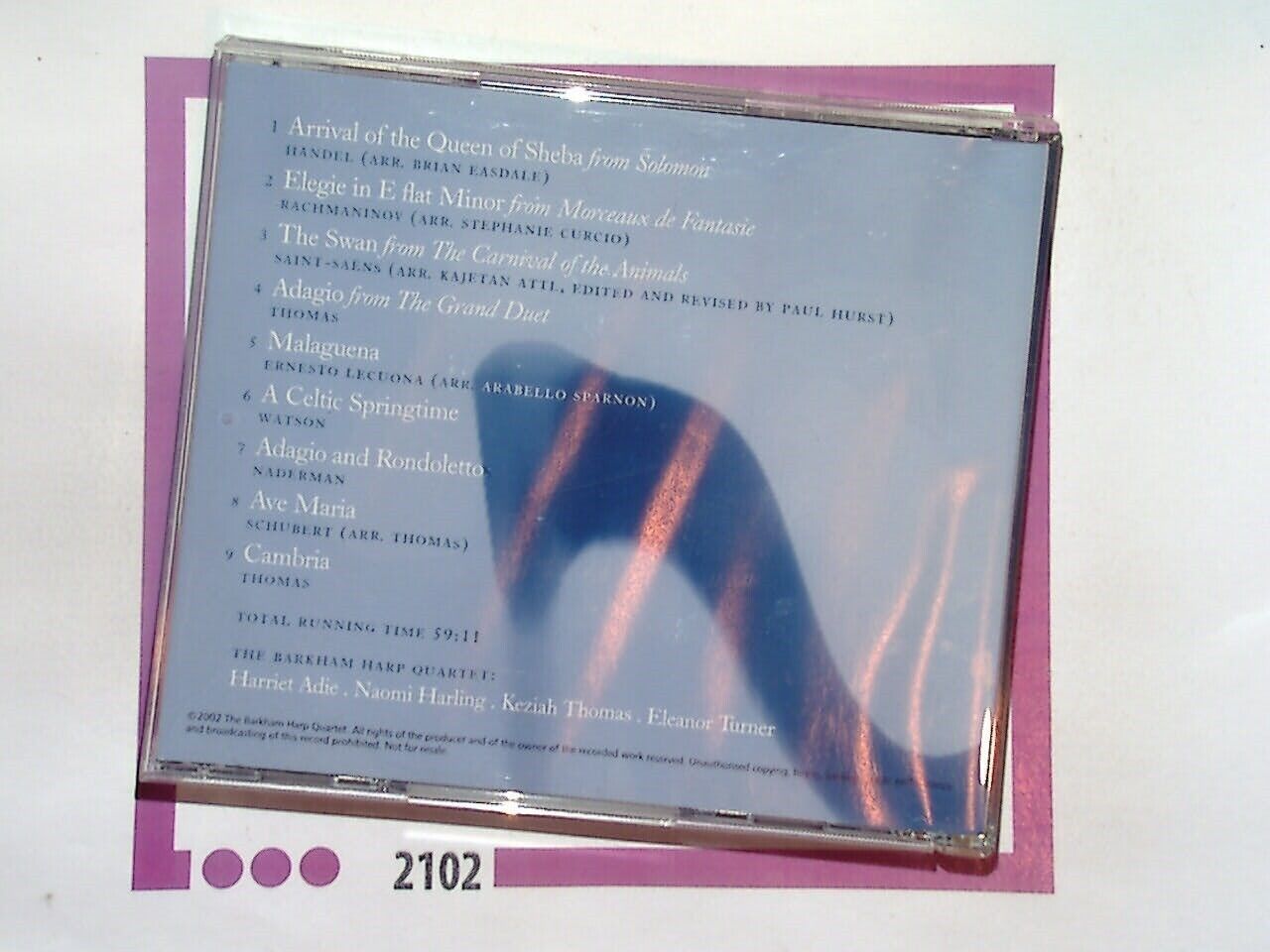 The Barkham Harp Quartet Plays CD	Plays CD Nr Mint