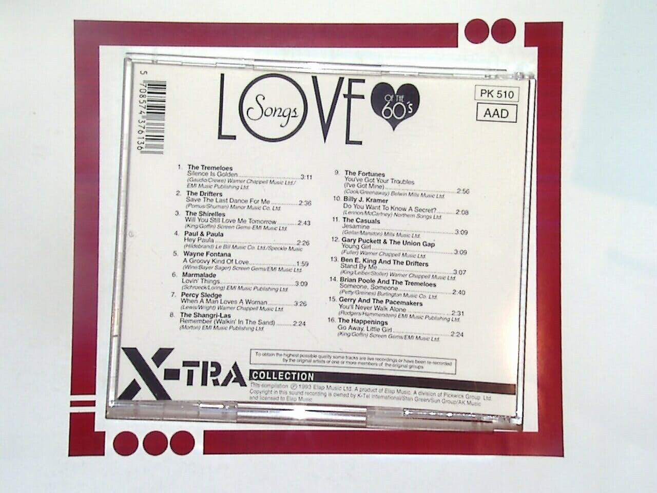 Various - Love Songs of the 60's CD Nr Mint