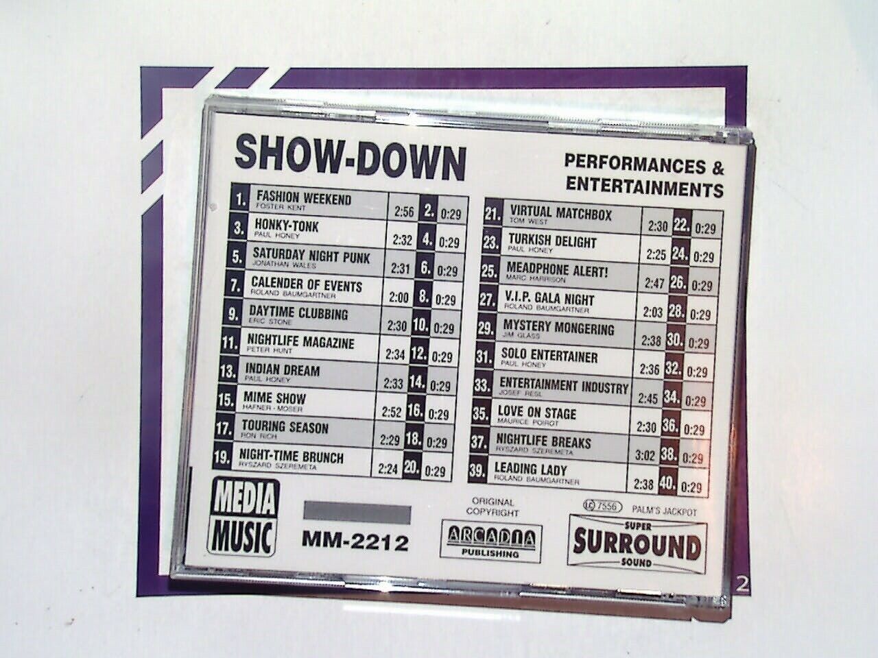 Media Music MM-2212	Show-Down  production music  CD Mint