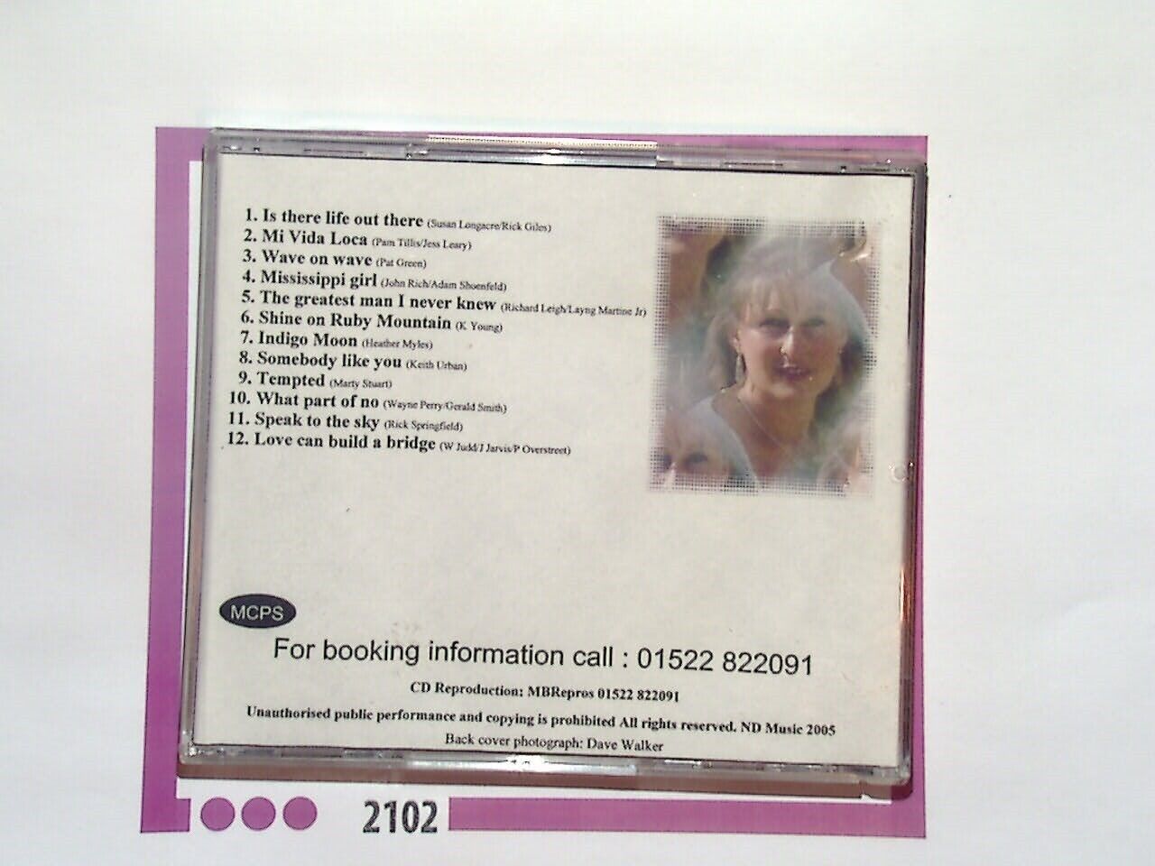 Natalie Diamond	Is There Life Out There? CD Mint