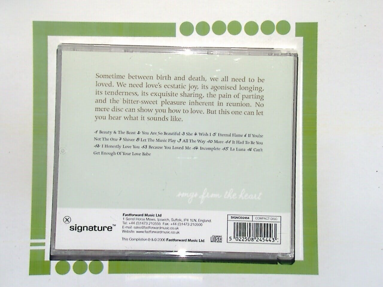 Various - True Love Songs CD Nr Mint