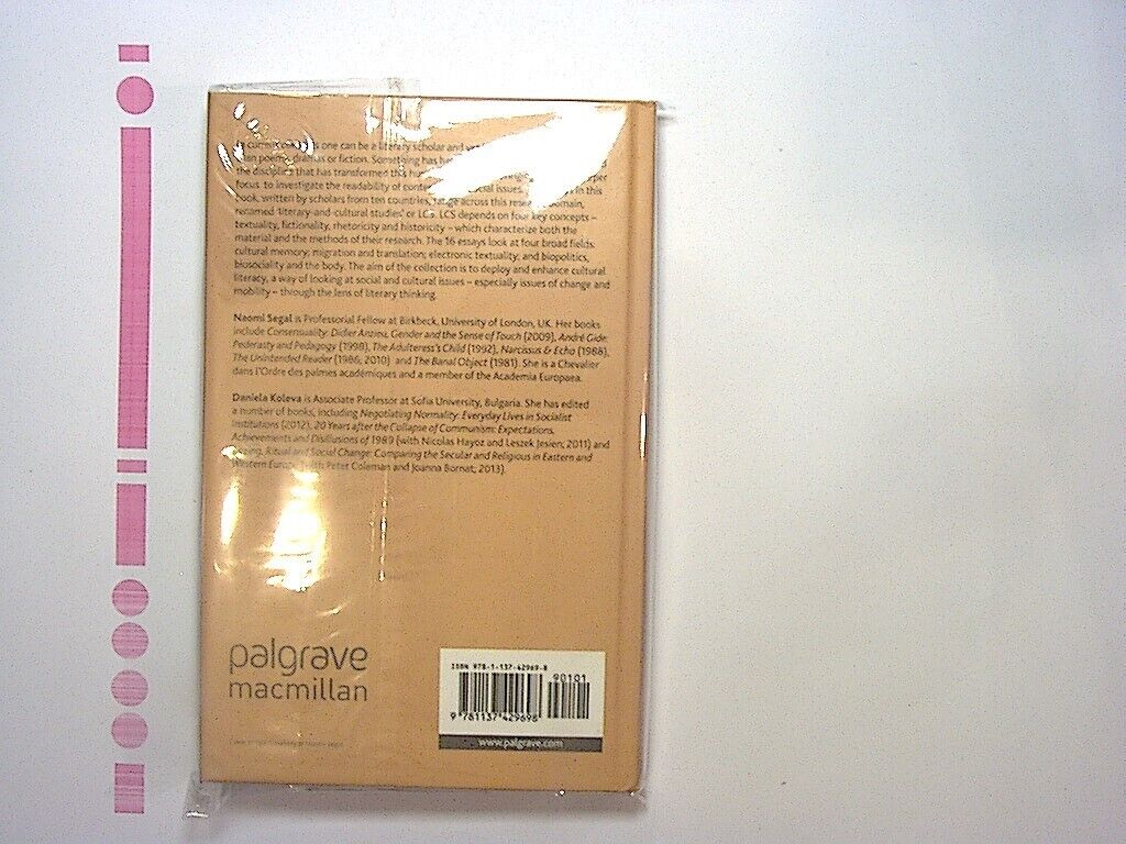 Naomi Segal and Daniela Koleva - From Literature to Cultural Literacy HB NEW