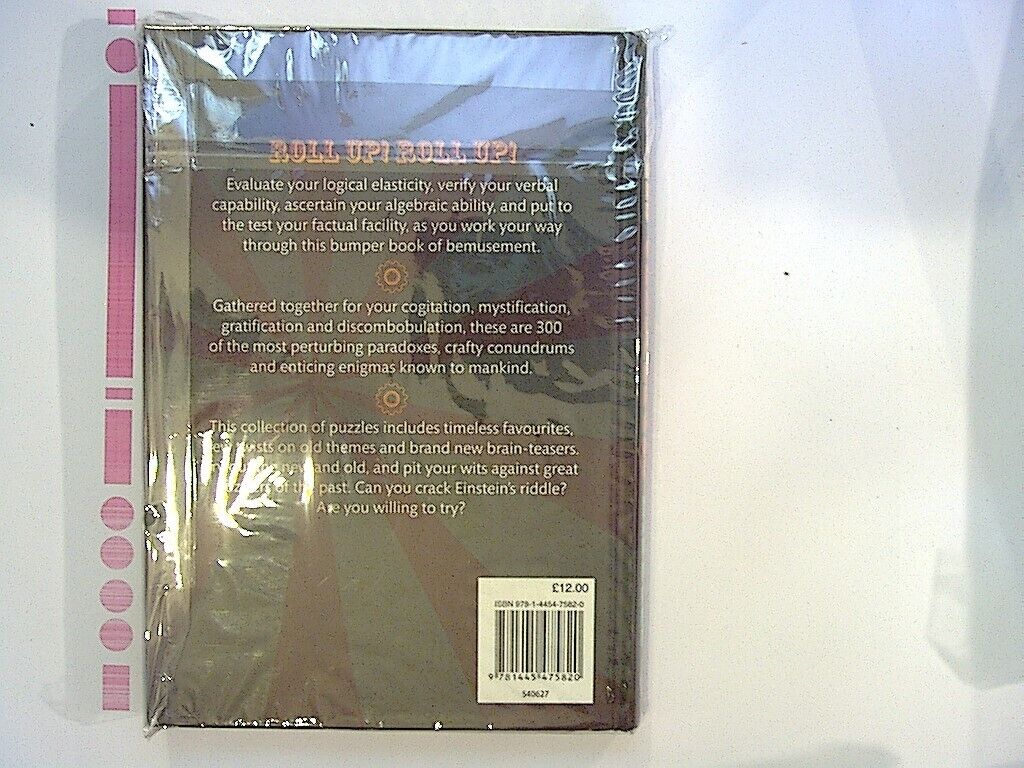 Rob Colson Perplexing Puzzles, Cryptic Challenges & Riddles Hardcover NEW