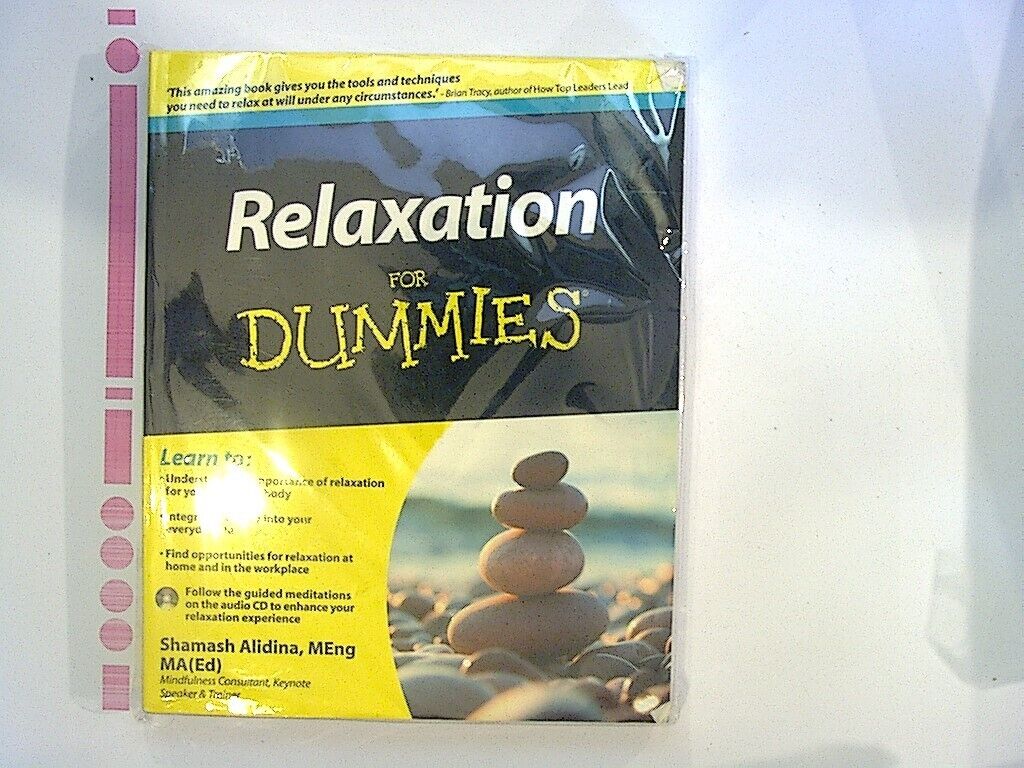 Shamash Alidina Relaxation For Dummies (Book & CD) NEW