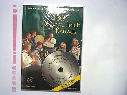 Robert Gogan - 130 Great Irish Ballads Paperback & CD New