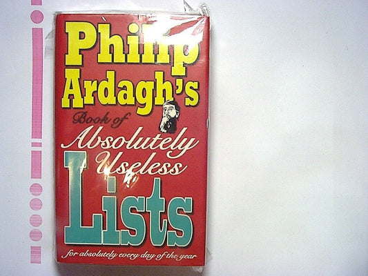 Philip Ardagh's book of absolutely useless lists  Hardcover New