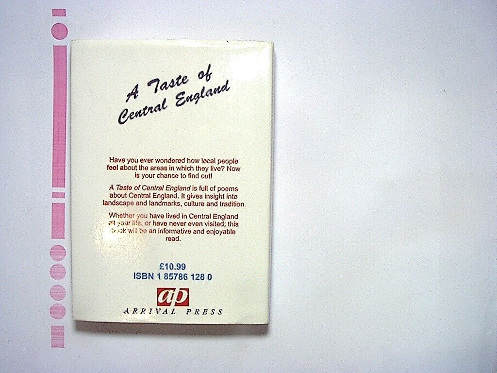 Taste of Central England - Trudy Purdy (Ed) Anthology of Poems  Hardcover Mint