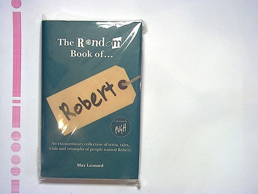 Max Leonard  - The Random Book of... Robert Hardcover New