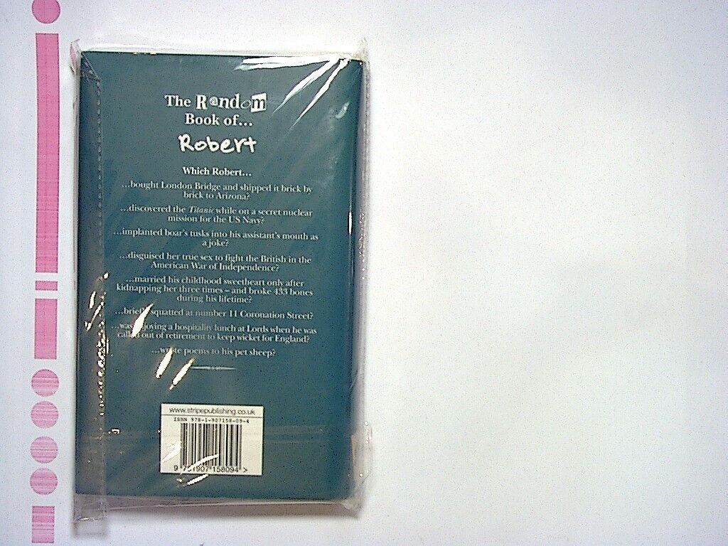Max Leonard  - The Random Book of... Robert Hardcover New