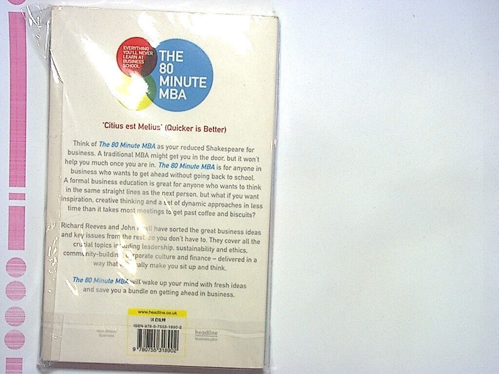 Richard Reeves & John Knell The 80 Minute MBA PB New
