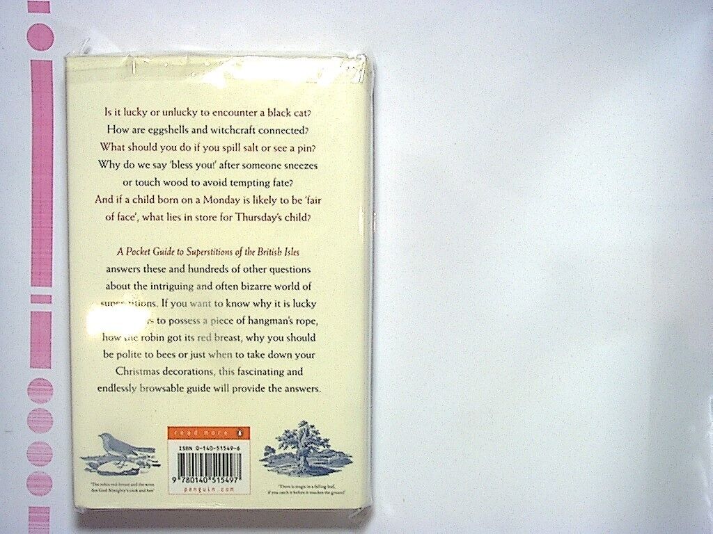 Steve Roud - A Pocket Guide to Superstitions of the British Isles Hardcover New