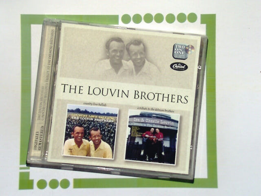 The Louvin Brothers - Country Love Ballads/A Tribute to the Delmore Bros CD Mint