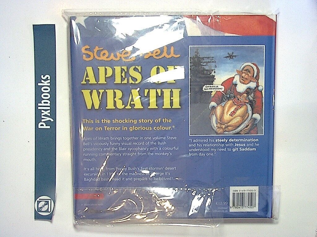 Steve Bell - Apes of Wrath (Methuen Humour) Hardcover New