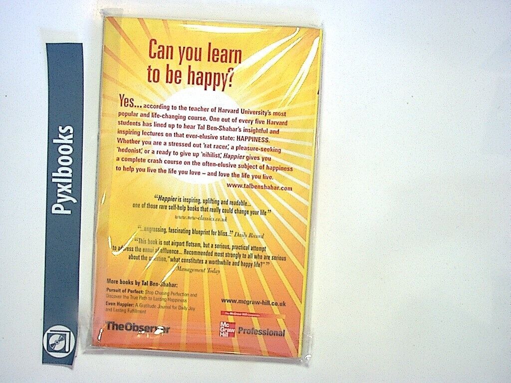 Tel Ben-Shahar PHD - Happier: Can you learn to be Happy? PB New