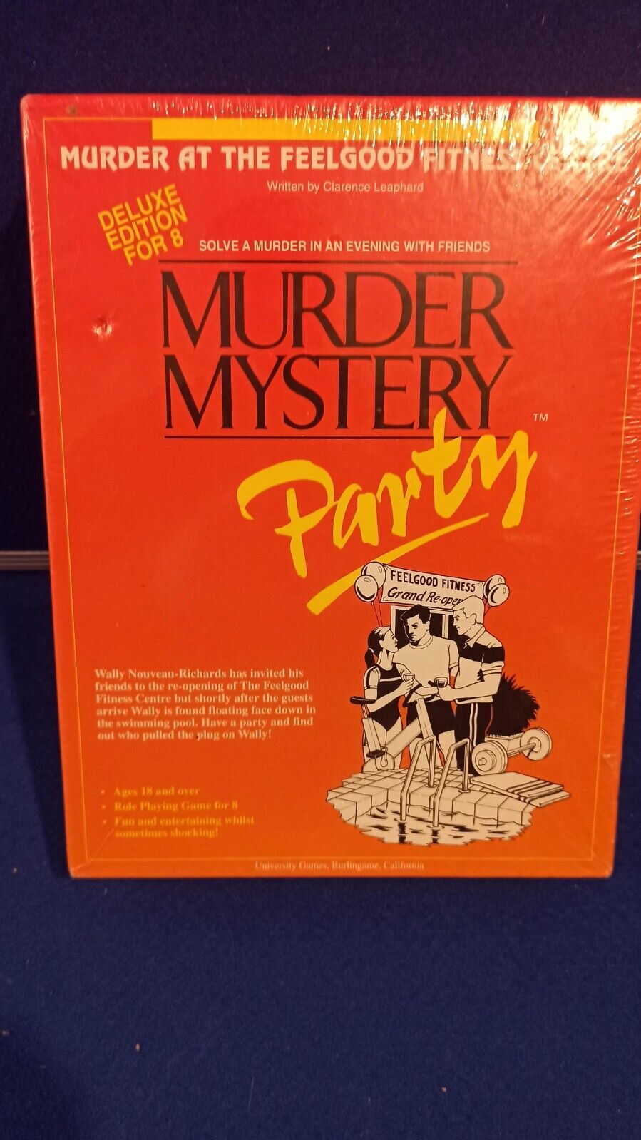 Murder Mystery Party Murder at the Feelgood Fitness Centre - deluxe Sealed NEW