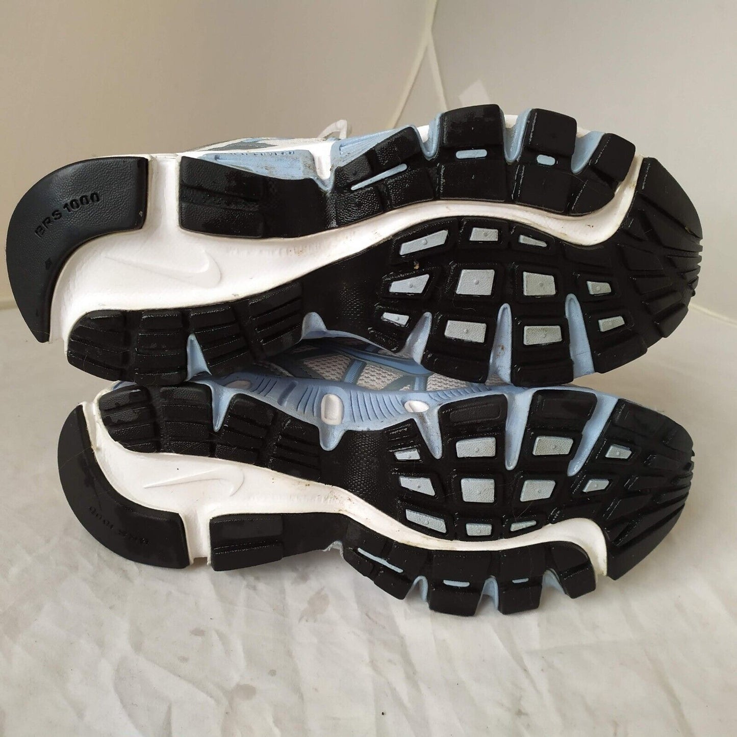 Nike Womens Air Dual-D Phylon White, Lt Blue & Silver Trainers UK 4.5 EU 38 VGC