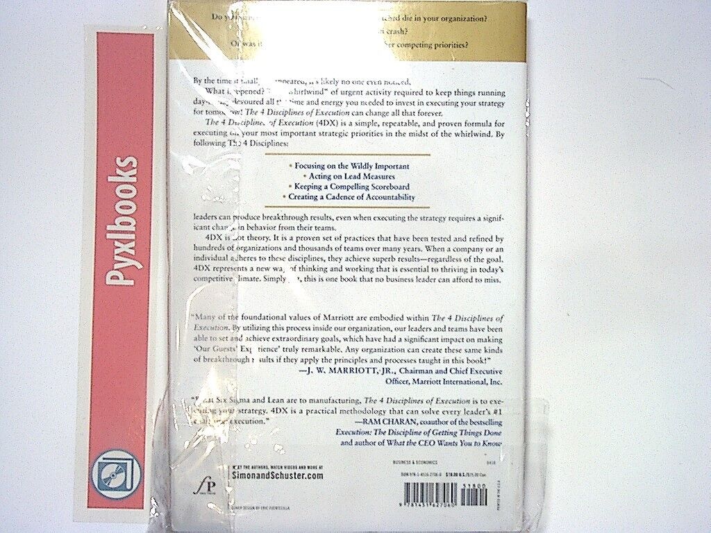 Mcchesney, Covey & Huling The 4 Disciplines of Execution Achieving Goals PB New