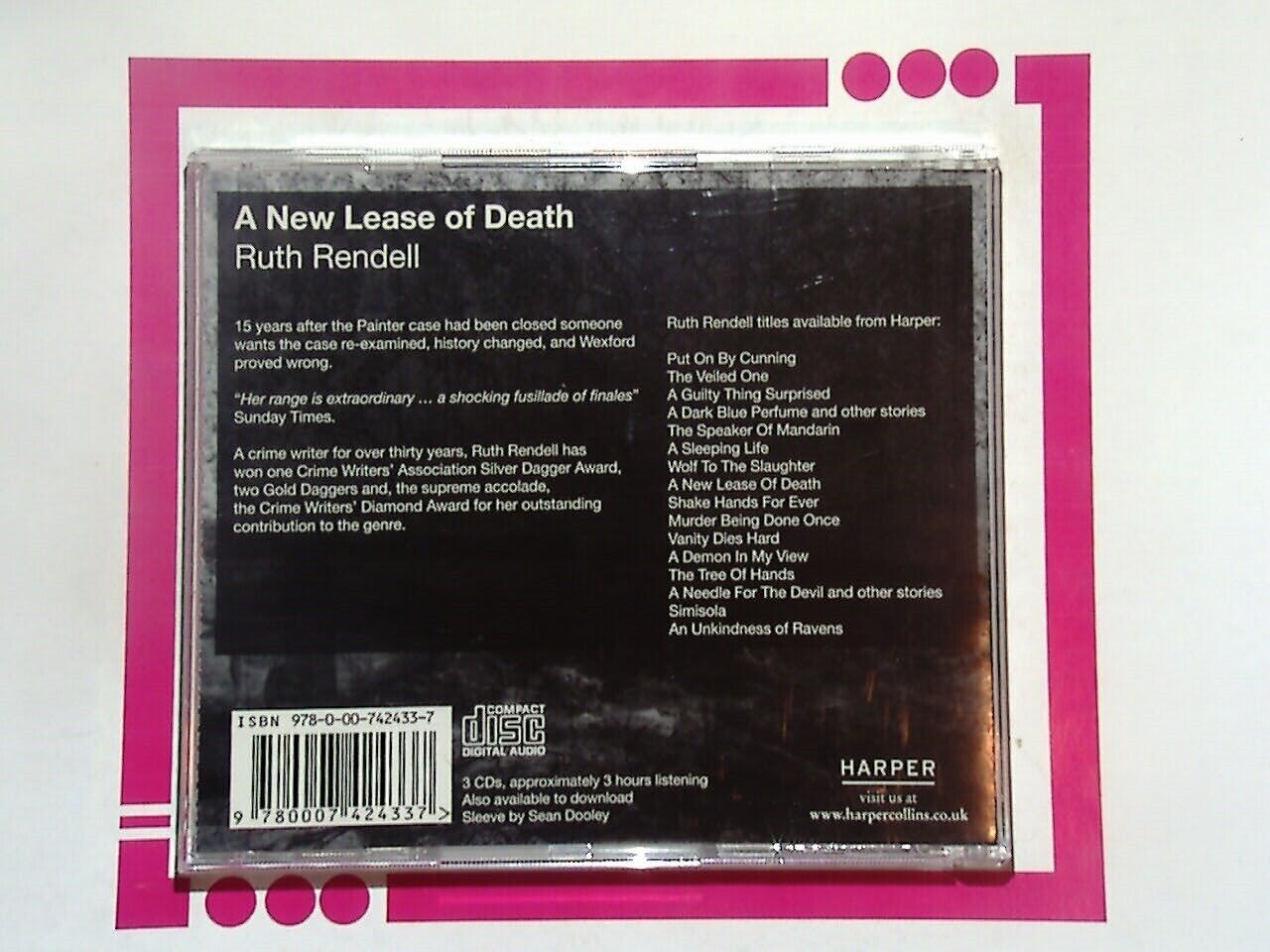 Ruth Rendell	A New Lease of Death Audio CD VGC