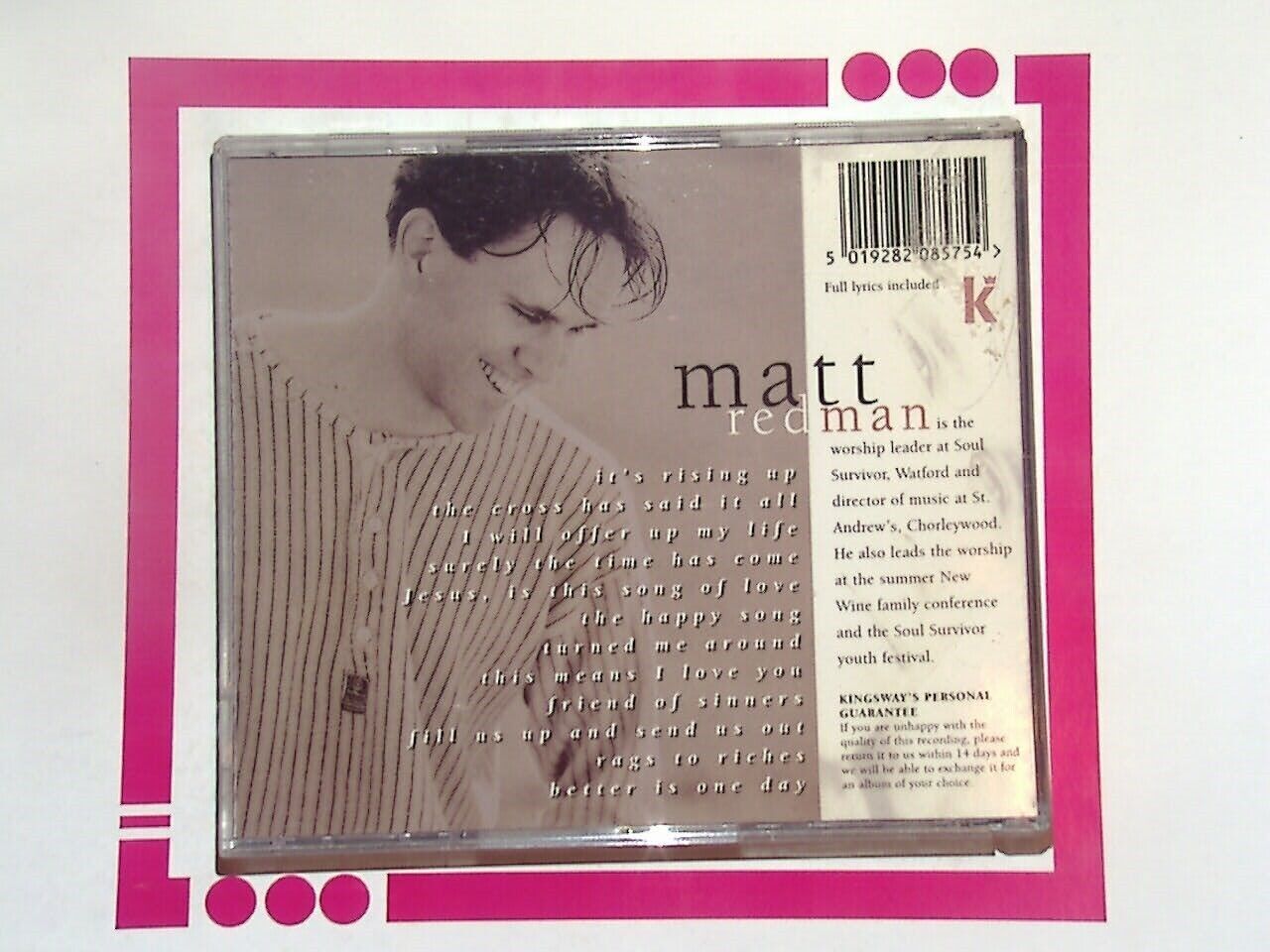 Matt Redman	Passion For Your Name CD VGC