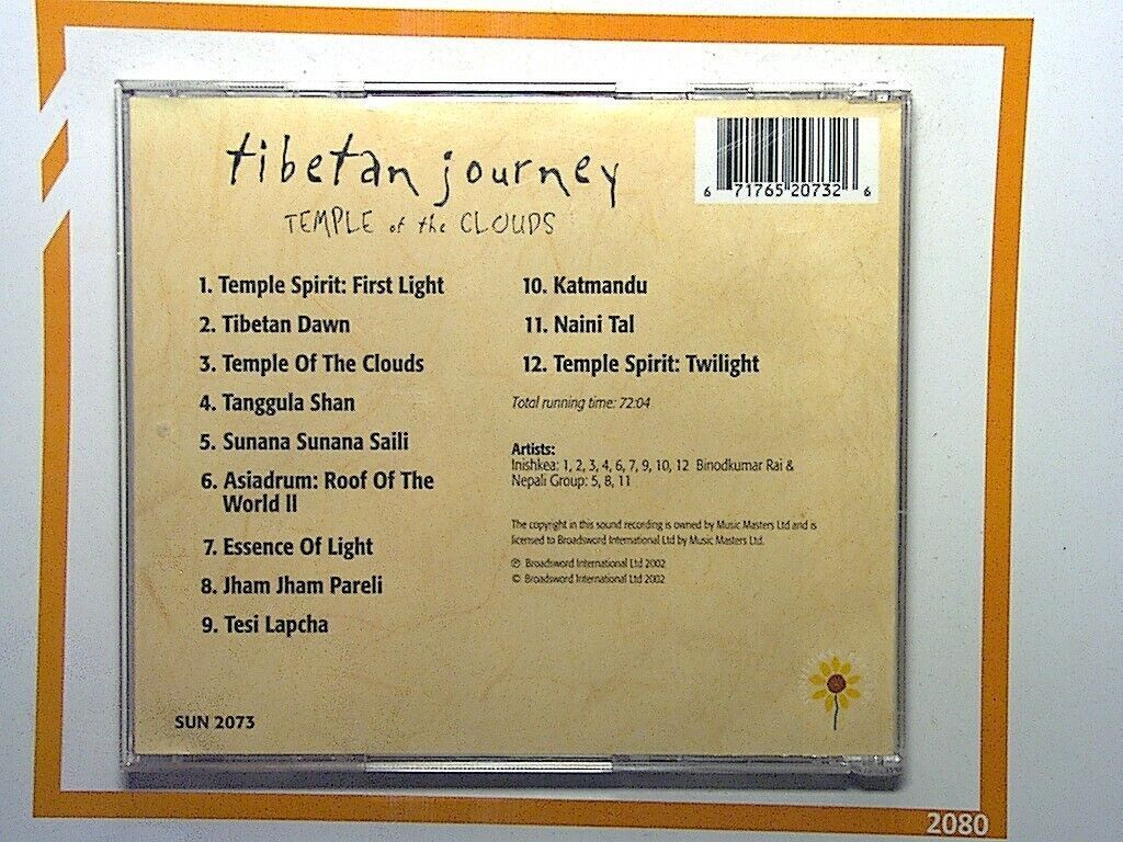 Tibetian Journey - Temple Of The Clouds CD Mint