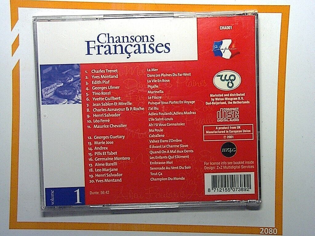 various Artists	Chansons Francaises Vol 1 CD Mint