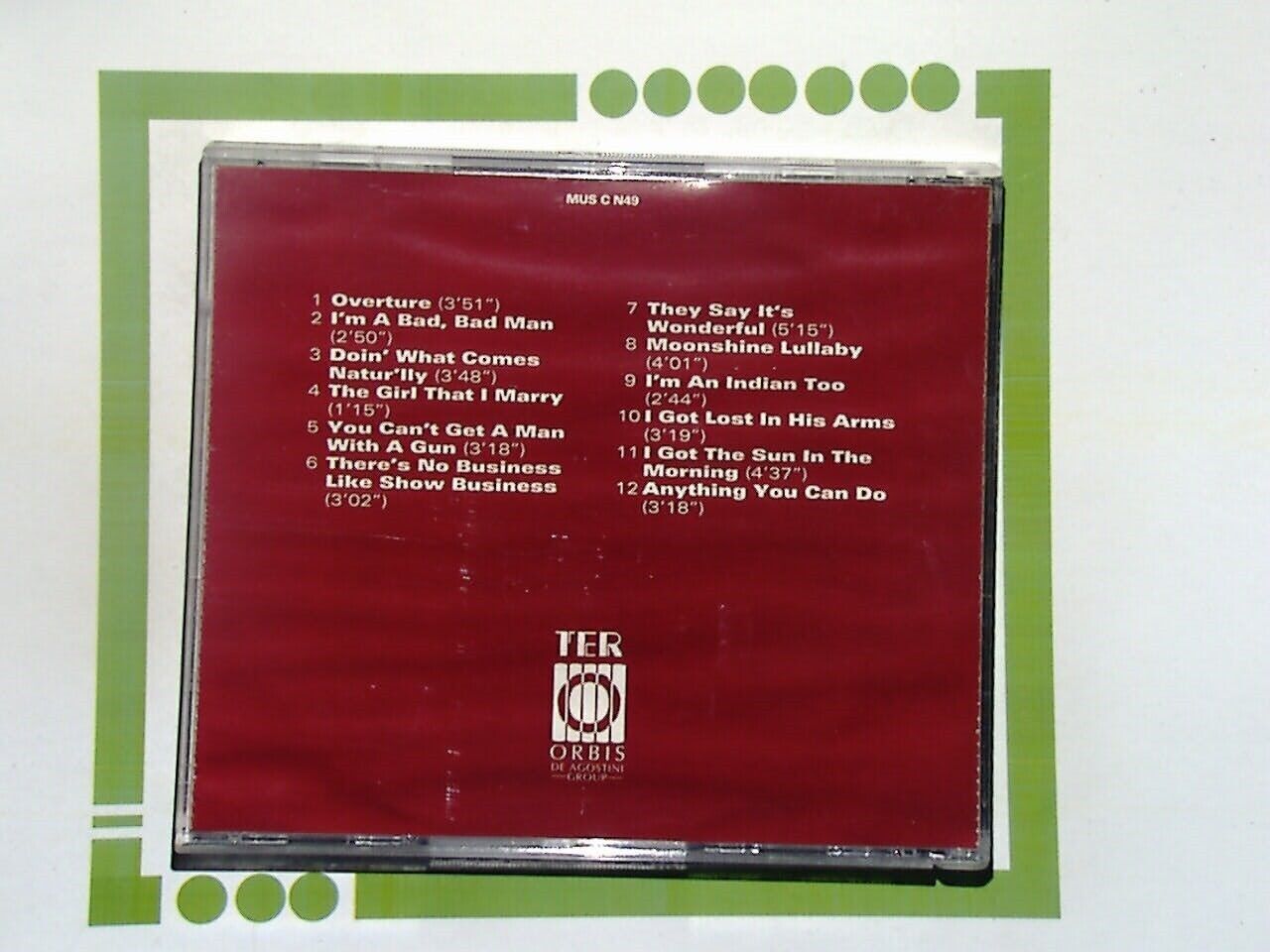 The Musicals Collection #49	Annie Get Your Gun CD Mint