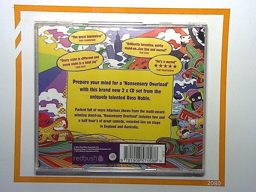 Nonsensory Overload by Ross Noble (Audio 2CD, 2014) Mint